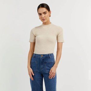DISSH Donna knit top in color stone